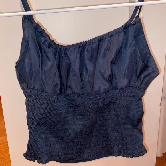 Black Ruched Tank Top - Picture 3 of 3